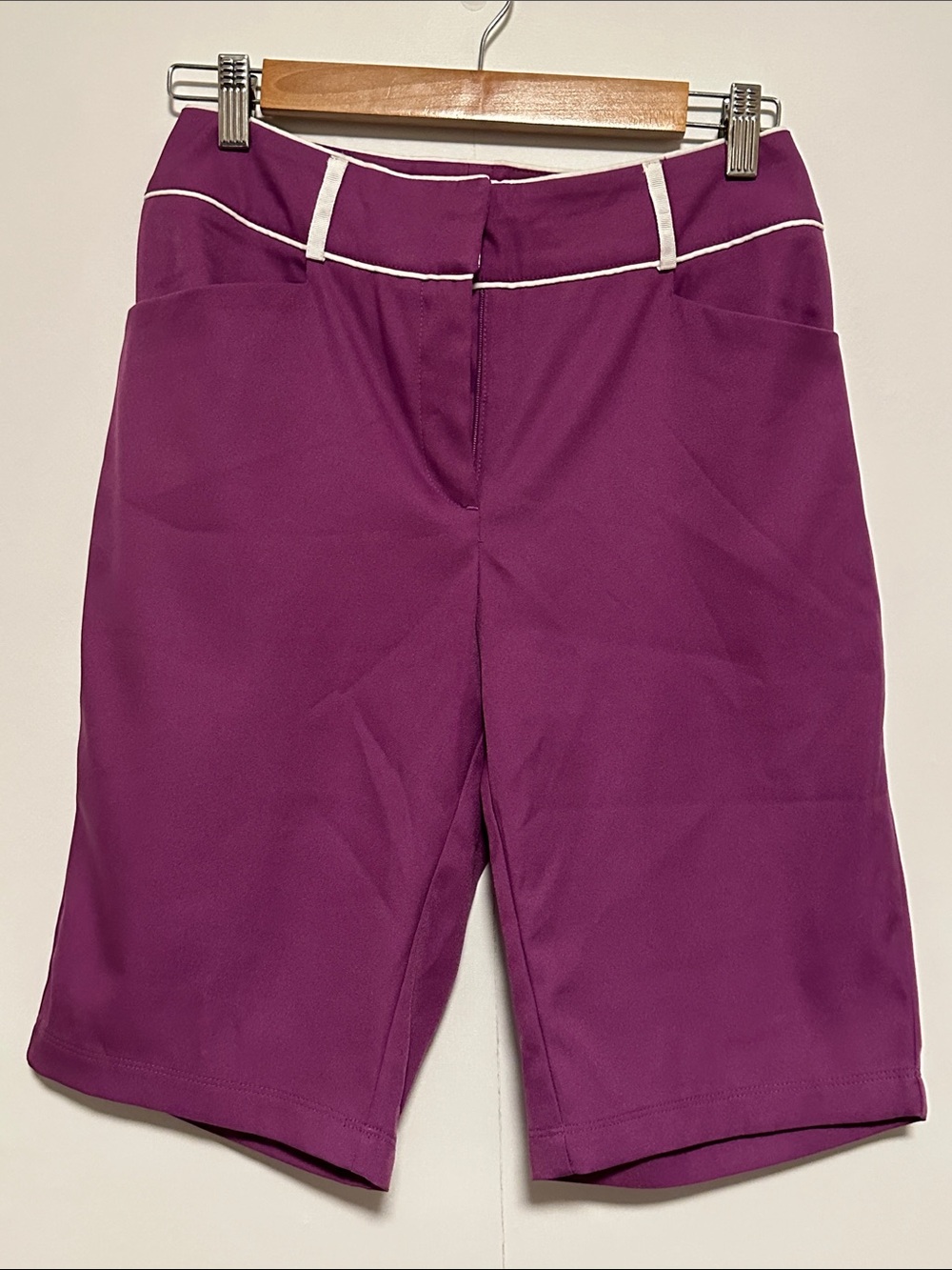 Tail Women's Magenta Golf Shorts with White Piping